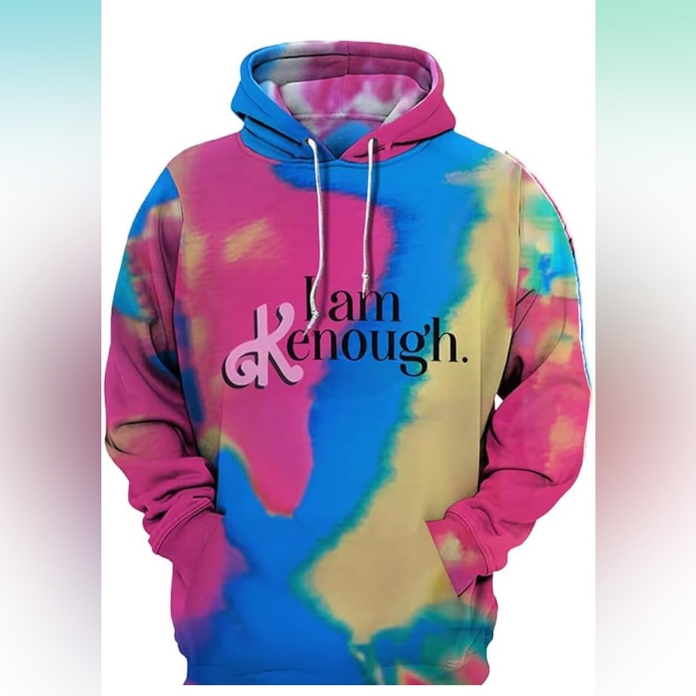 Unisex Colorful Tie-Dye Hoodie sweatshirt streetwear  from the Barbie movie